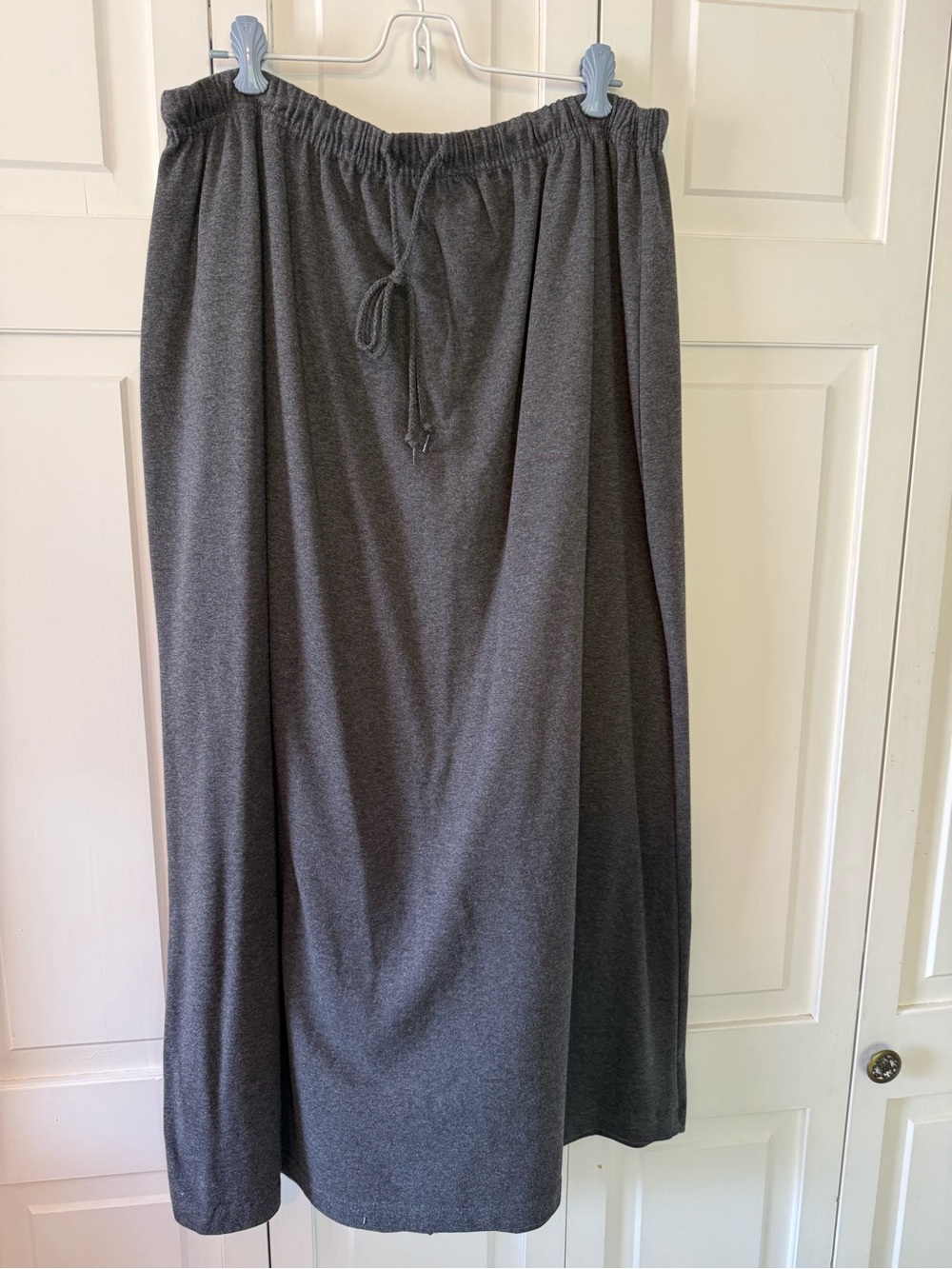 Mountain Lake II Gray Knit Pull-On Maxi Skirt Plus Size 2X